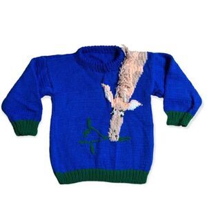 Handmade vintage giraffe sweater